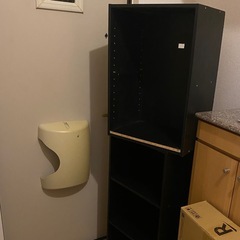 黒　カラーボックス2個セットの画像