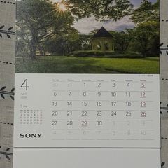 SONY 2026年世界遺産　卓上カレンダーの画像