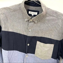 THESHOP TK パッチワーク　長袖カットソー　M メンズ　7部丈　トップスの画像