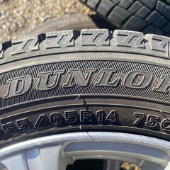 ⑨スタッドレス‼️超超超バリミゾ‼️‼️155/65R14‼️軽自動車‼️の画像