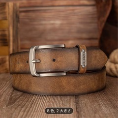 PUレザーベルト メンズ用の画像