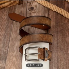 PUレザーベルト メンズ用の画像