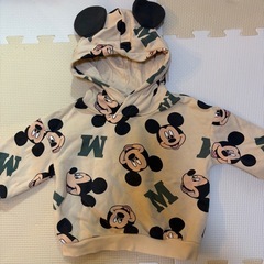 極美品 ミッキー パーカー 上下セット 80cmの画像