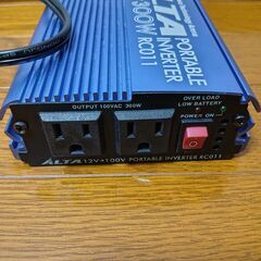 インバーター(入力：12V、出力：100V(最大300W))の画像