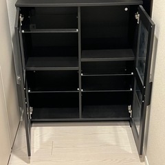 IKEA ブリムネス　キャビネット　ガラス扉の画像