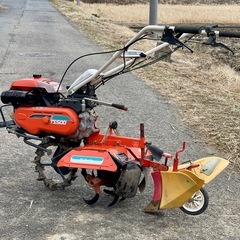 一輪ゴムタイヤ　クボタ 管理機 TS500 家庭菜園 4.2馬力／スタンド付 の画像