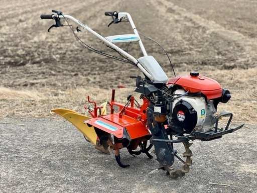 一輪ゴムタイヤクボタ 管理機 TS500 家庭菜園 4.2馬力／スタンド付