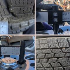 グッドイヤー　GOODYEAR　ice Navi6 155/65　R14　VIA500K PCD100　18年製　　LOXARNY SPORT　スタッドレスタイヤの画像