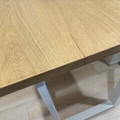 シンプルなホワイトオークの学習机　W95cm×D60cm×H72cm　お子様でも大人でも！の画像