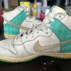 激レア 2007年製 ナイキ ダンク ハイ Sail / Tweed-Azureの画像
