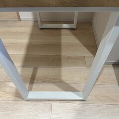 シンプルなホワイトオークの学習机　W95cm×D60cm×H72cm　お子様でも大人でも！の画像