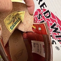 レッドウィング REDWING 6インチ クラシックモック ブーツ シューズ レザー 25.5cm 赤 レッド 08875の画像