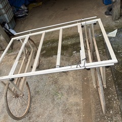 アルミ　台車　キャベツ 収穫台車の画像