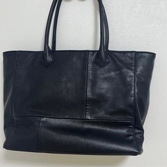 BEAMS HEARTビームスハート　キャンパス・バッグ パッチワーク トートバッグ黒色 メンズの画像