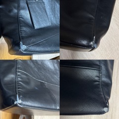 BEAMS HEARTビームスハート　キャンパス・バッグ パッチワーク トートバッグ黒色 メンズの画像