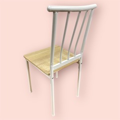 木目調 ダイニングチェア ホワイト 椅子 シンプルの画像