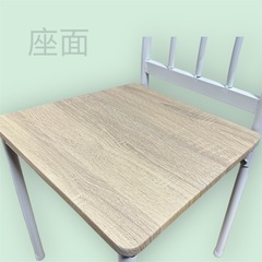 木目調 ダイニングチェア ホワイト 椅子 シンプルの画像