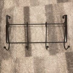 ハンガーラック　木目調　玄関収納の画像