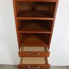 『BoConcept』ボーコンセプト ハイチェスト スリムチャスト トールキャビネット カップボード ブックシェルフ 書棚 本棚 飾棚 飾り棚 チェリー材 RWsid21の画像