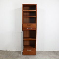 『BoConcept』ボーコンセプト ハイチェスト スリムチャスト トールキャビネット カップボード ブックシェルフ 書棚 本棚 飾棚 飾り棚 チェリー材 RWsid21の画像