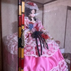 フランス人形　ガラスケースつきの画像