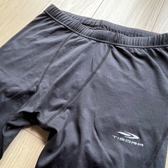 TIGORA ティゴラ スパッツ タイツ ストレッチ 裏起毛 黒 Lの画像