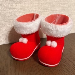 クリスマス ブーツ 小物入れの画像