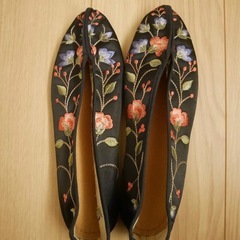 台湾購入 24cm 美品　刺繍チャイナシューズの画像