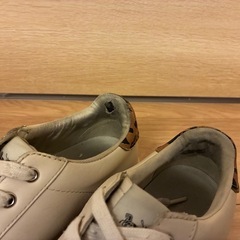 コーチ　24cm　レザースニーカー　ローカット　レオパード　の画像