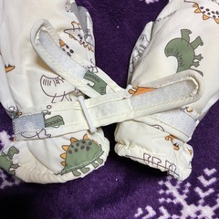 kids手袋　恐竜の画像