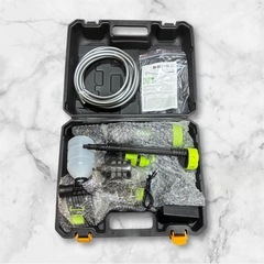 ❤️新品未使用❤️高圧洗浄機 コードレス バッテリー2個つき！⭐️充電式 6in1ノズル 高性能 コンパクト 収納ケース 持ち運び便利 ✨の画像