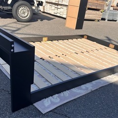 セミダブルベッドフレーム｜コンセント・USB付き｜解体済みの画像