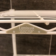 ドウシシャ ルミナスカラ-ラック4段45Wホワイト　キャスター付きの画像