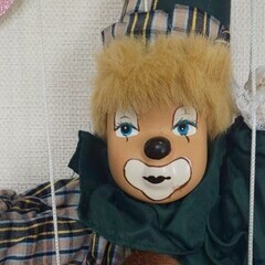 [無料]操り人形ピエロ2本の画像