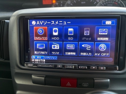 ALPINE VIE-X08 HDDナビ カーナビ (CROWN) 北高崎のカーナビ、テレビの