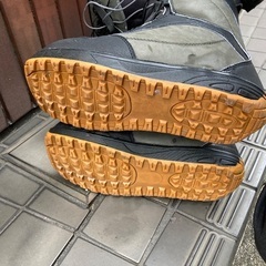 二重構造厚手レザーシューズ25センチの画像