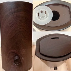 SLENDER 超音波 加湿器 ブラウン 置き型の画像