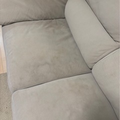 【ニトリ 定価10万円以上】L字コーナーソファ  ベージュ ファブリックの画像