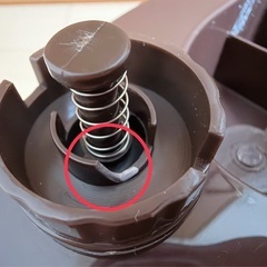 SLENDER 超音波 加湿器 ブラウン 置き型の画像