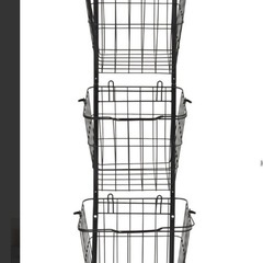 【定価7,980円】ironet ランドリーバスケットスクエア 3段の画像