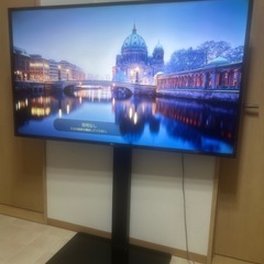 【美品】LG 55型 4Kテレビ（壁掛け対応）＋テレビスタンドの画像