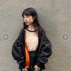 クリーニング済み　定価13,200円　WHIMSIC】MA-1リバーシブルフライトジャケットの画像