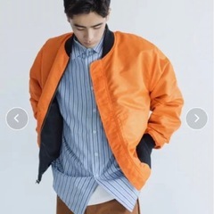 クリーニング済み　定価13,200円　WHIMSIC】MA-1リバーシブルフライトジャケットの画像