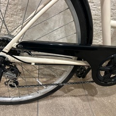 クリーム　美品　自転車  26インチ  6段ギアの画像