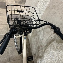 クリーム　美品　自転車  26インチ  6段ギアの画像