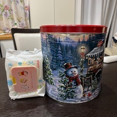 Xmas 空き缶 大の画像