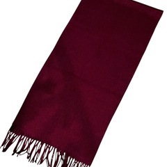 King Deer カシミヤ100% マフラー ボルドーの画像