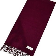 King Deer カシミヤ100% マフラー ボルドーの画像