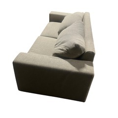 【ジ1220-06】珍しい素材、デザイン‼️三人掛けソファの画像