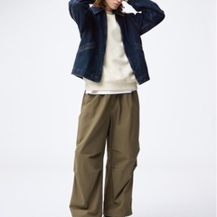 GU ワイドパラシュートパンツの画像